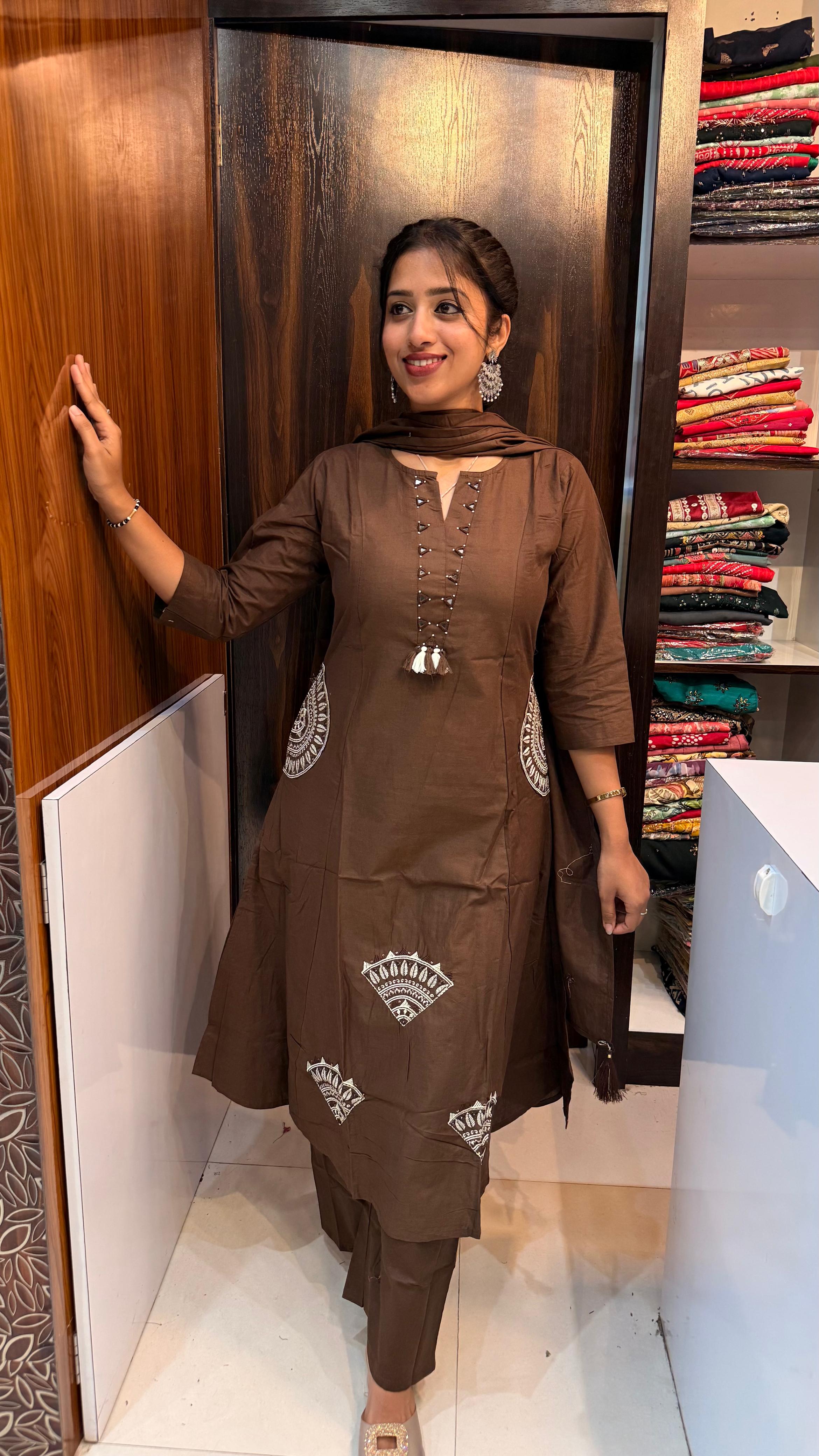 Cotton party wear set