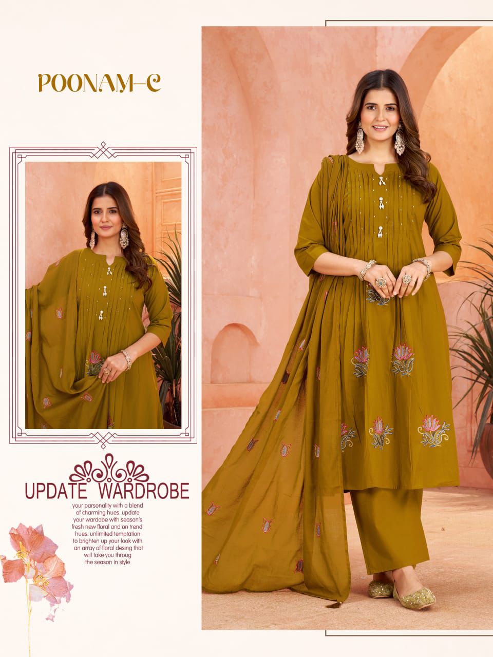 Cotton party wear set