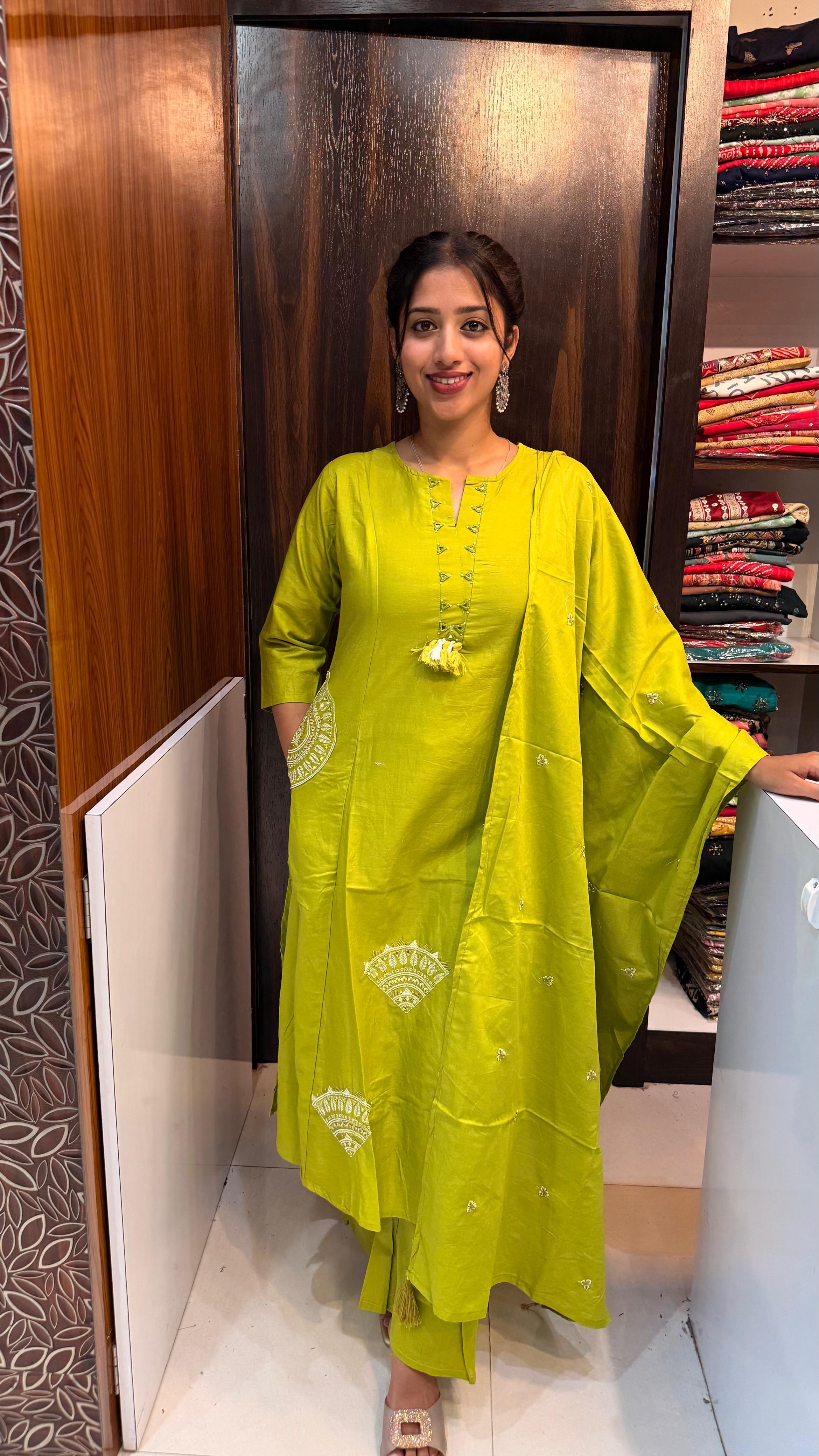 Cotton party wear set
