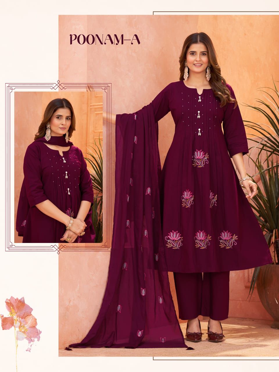 Cotton party wear set