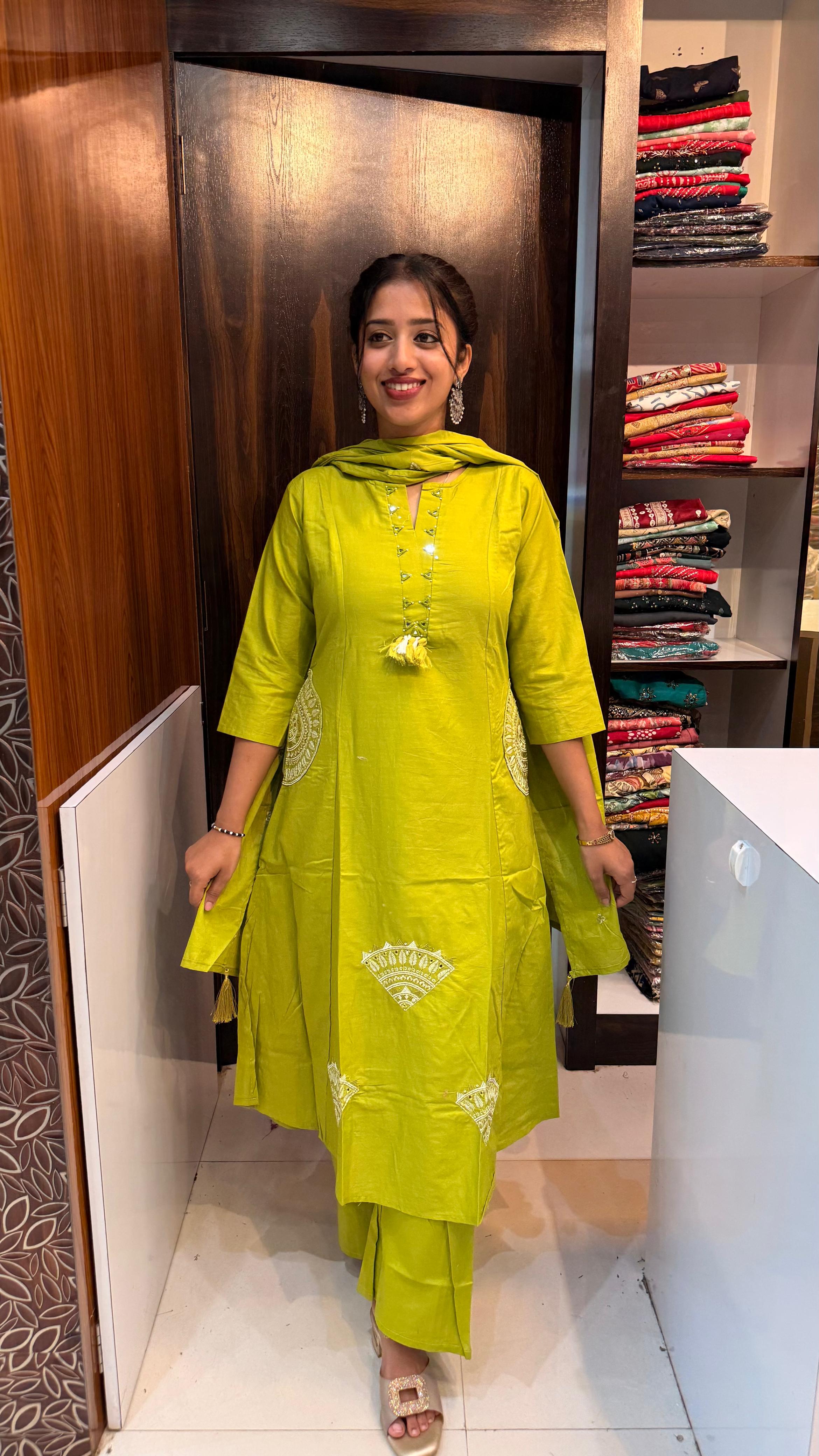 Cotton party wear set