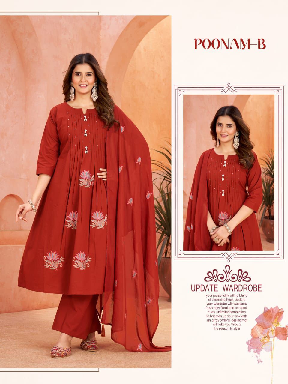 Cotton party wear set