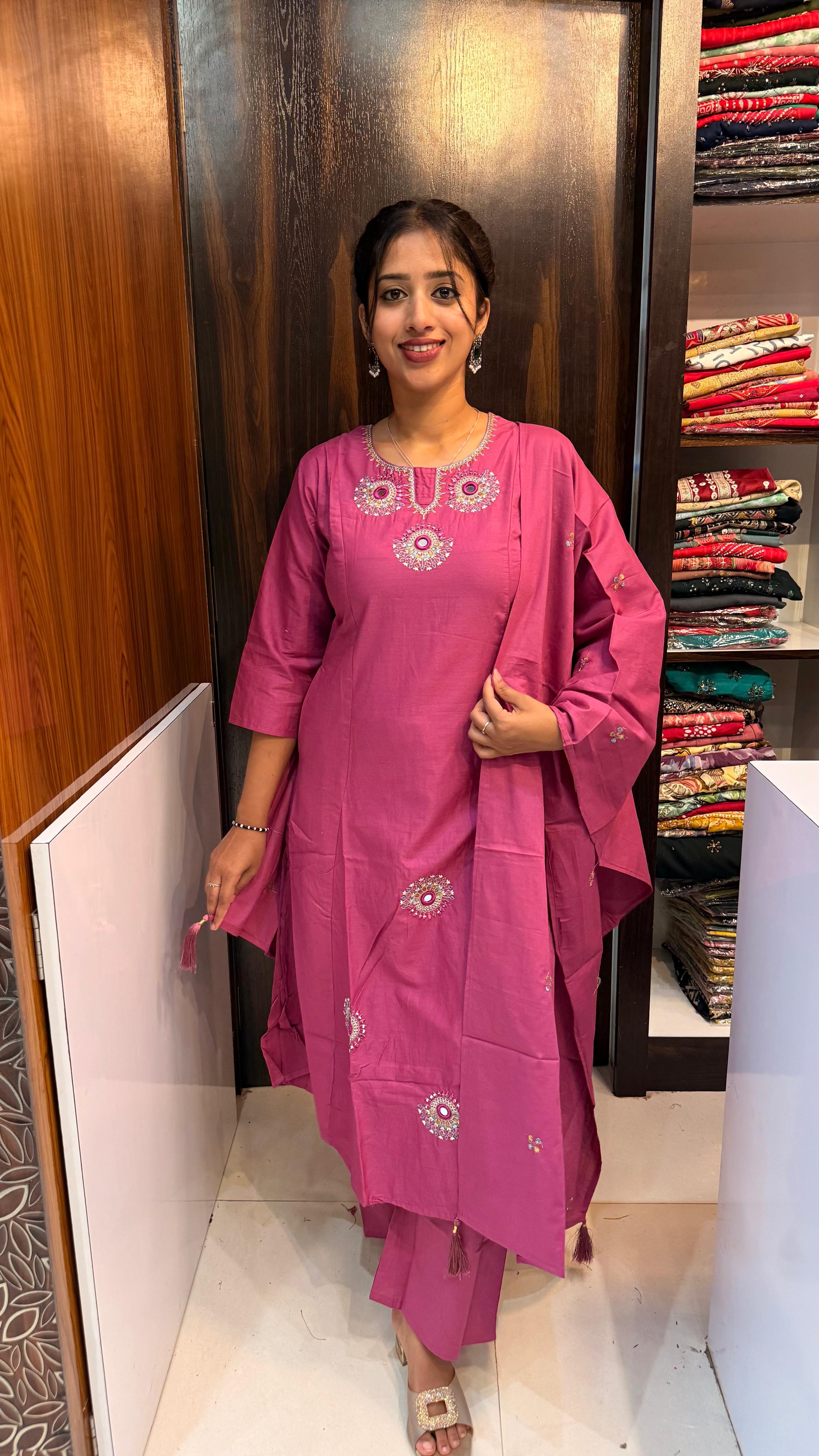 Cotton party wear set